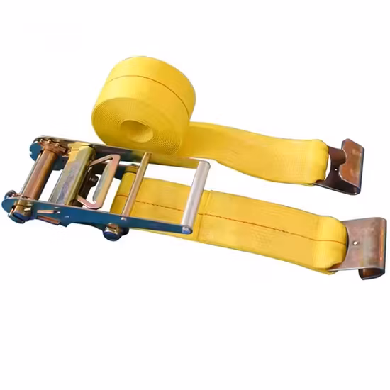 Correas de amarre de correa de cabrestante para camión de plataforma plana de servicio pesado de 4'' 27 pies 30 pies
