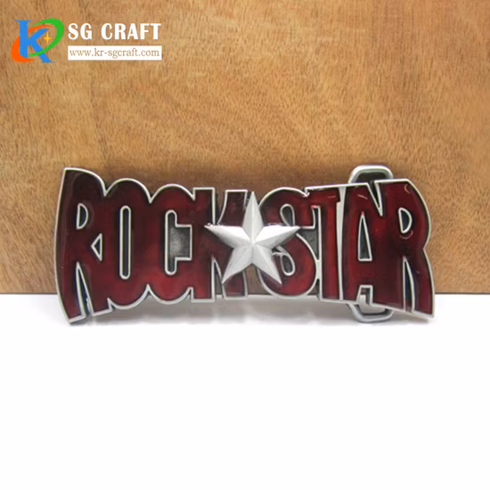 Hebilla de cinturón roja personalizada con diseño de cliente al por mayor Hebilla de cinturón de hombre con hebilla de trinquete de moda retra