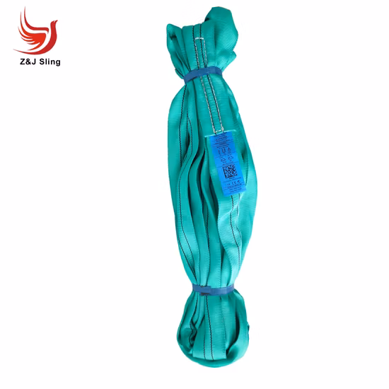 Eslinga redonda verde de poliéster 2t con certificación GS